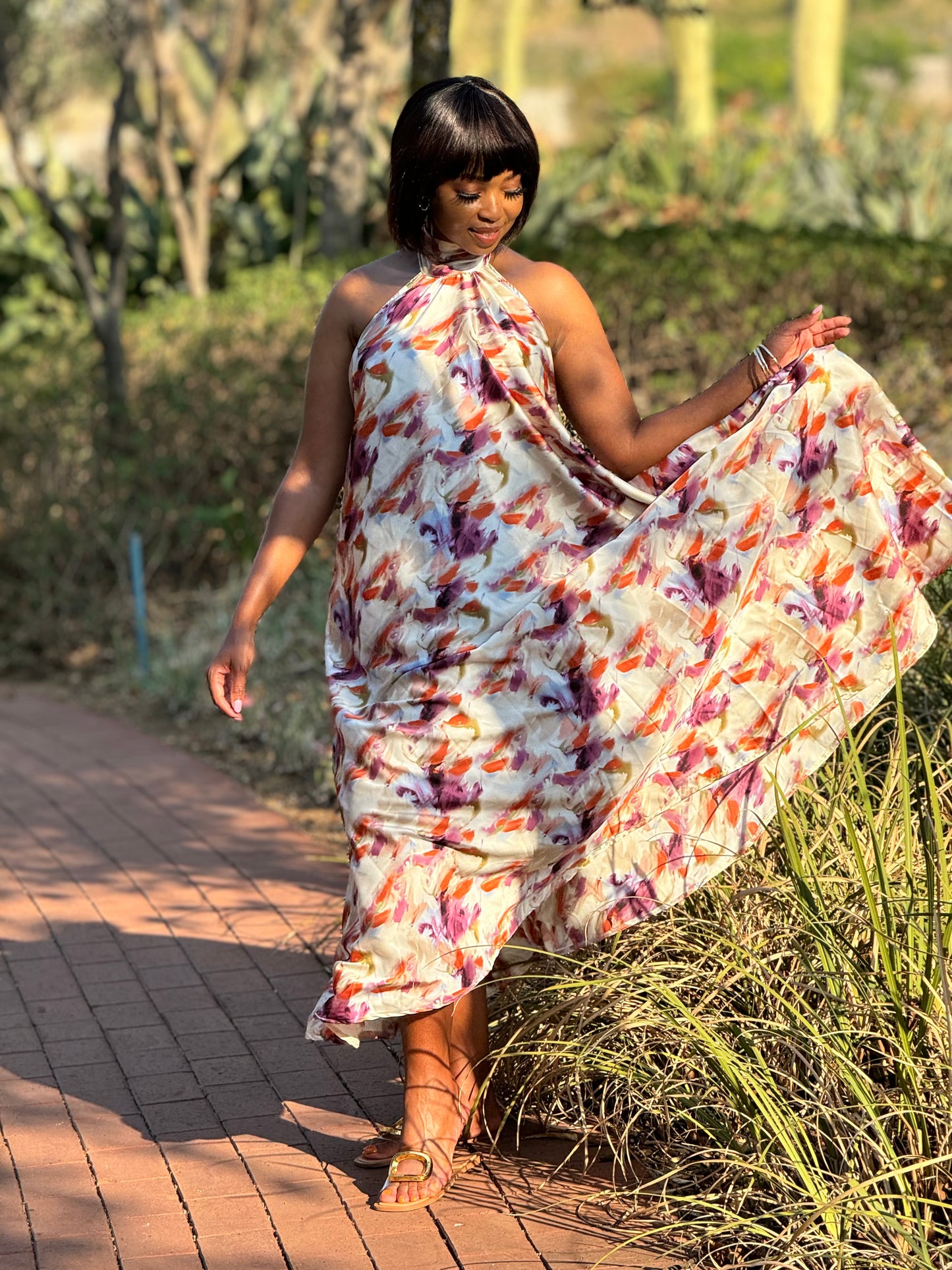 Halter Neck Maxi Dress