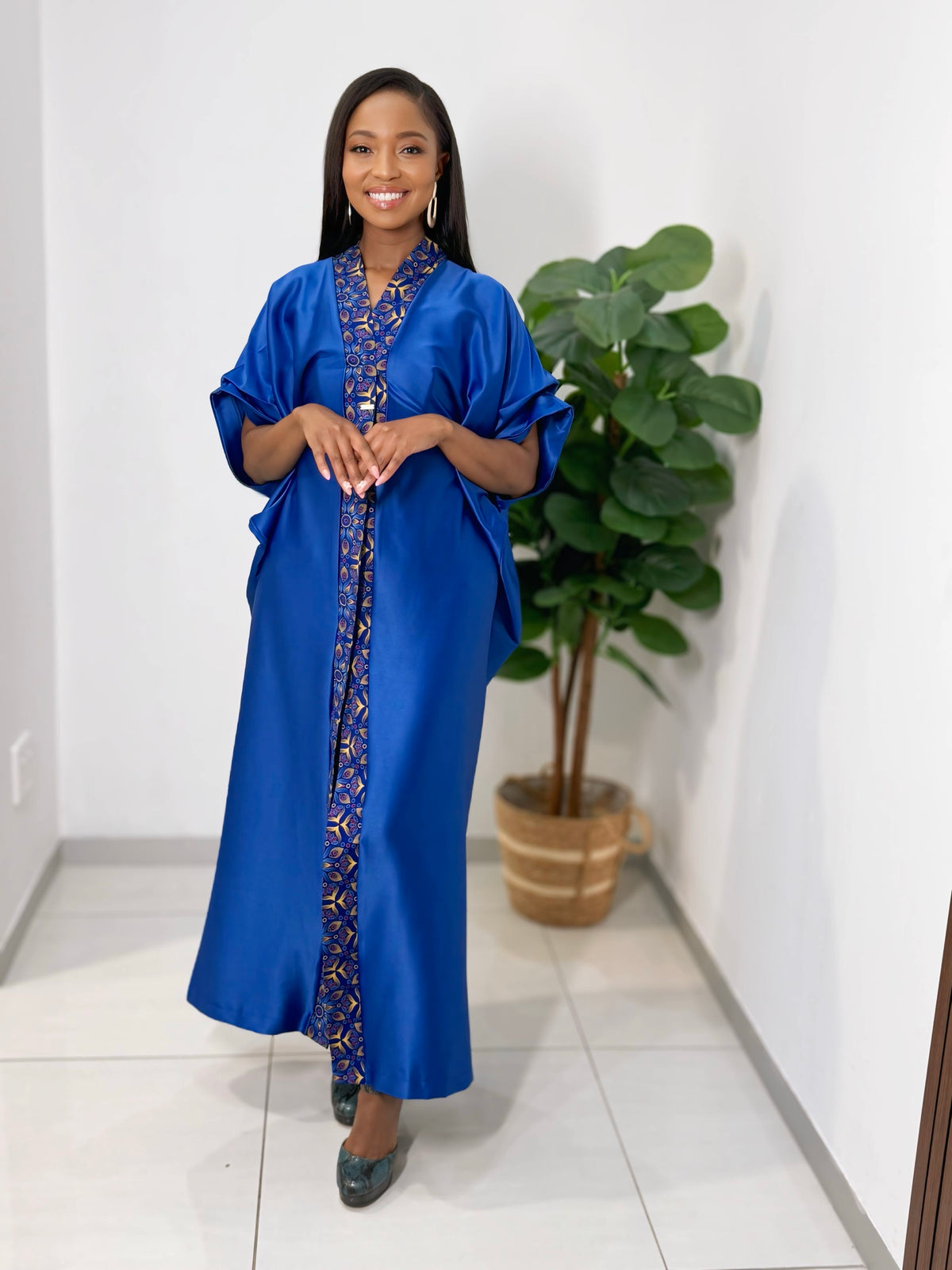 3-piece Royal Blue Shweshwe Set