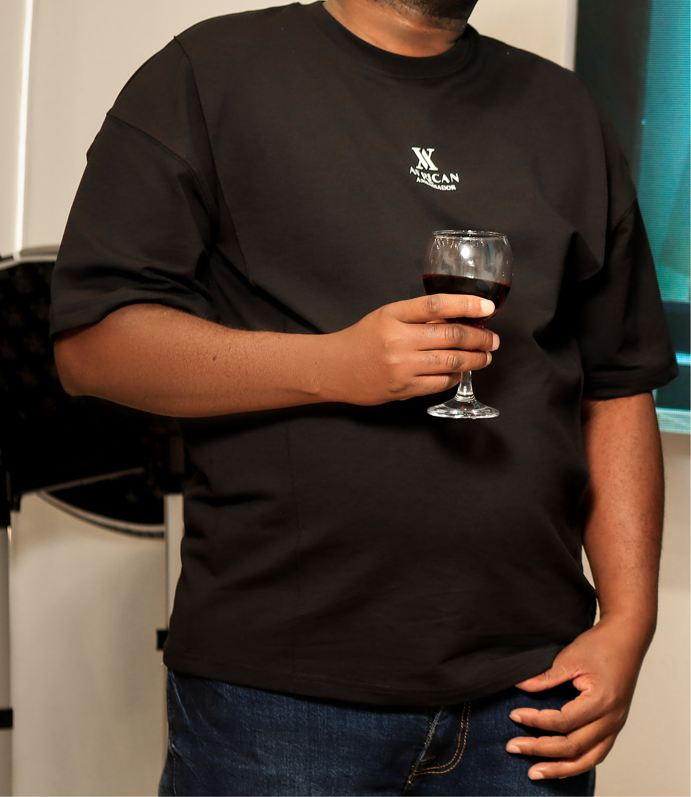 Stitched baggy T-shirt