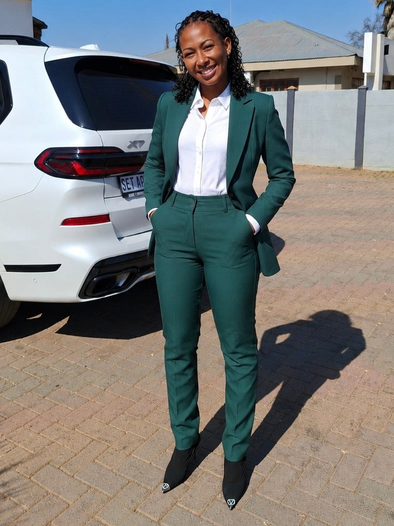 Emerald Green Suit Pants