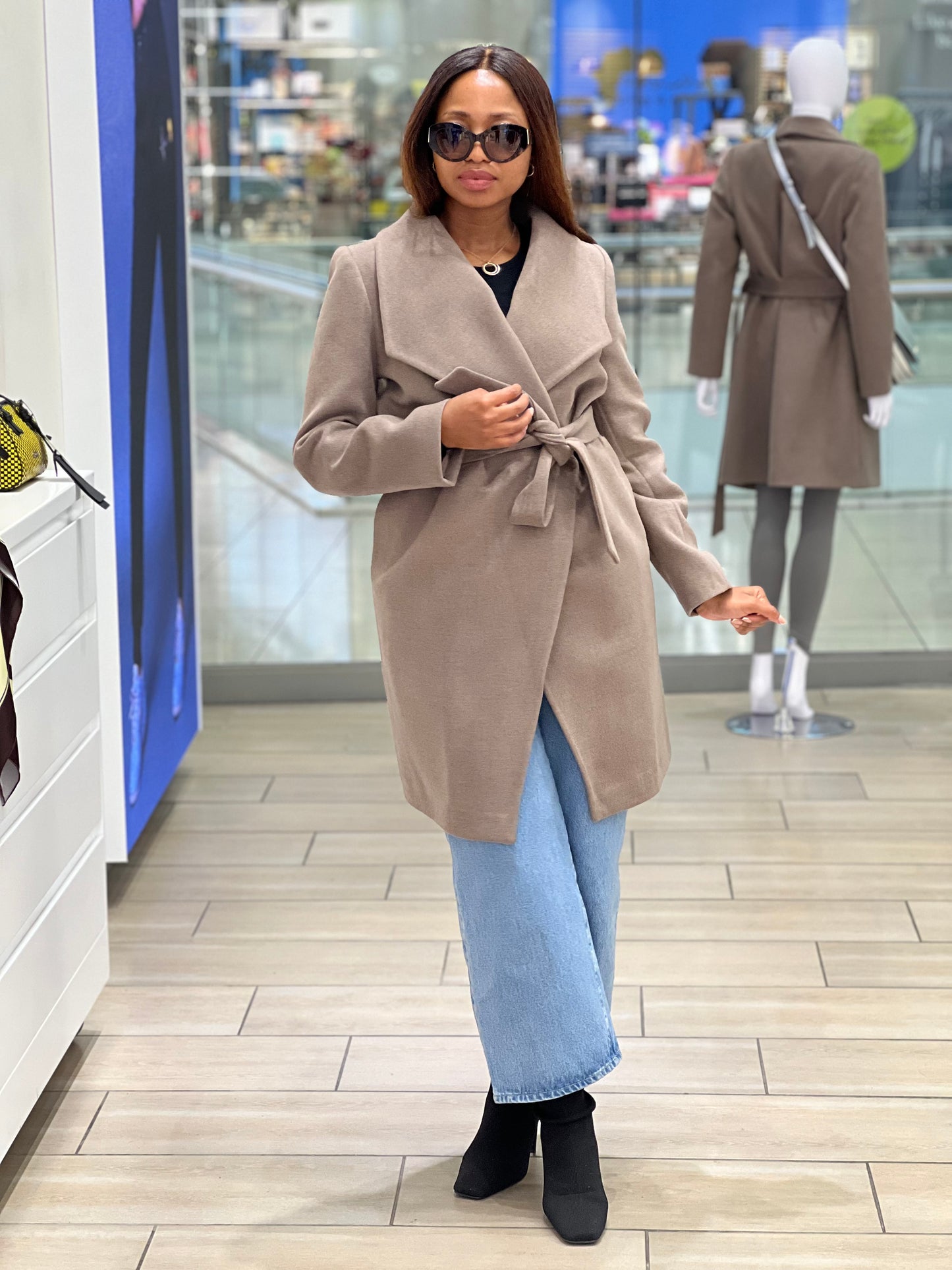 Cashmere Knee Length Coat