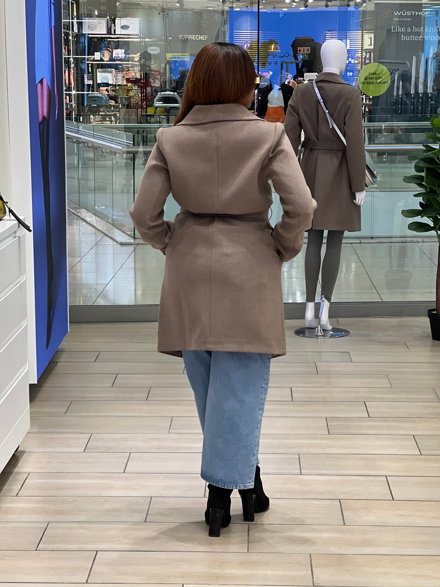 Cashmere Knee Length Coat