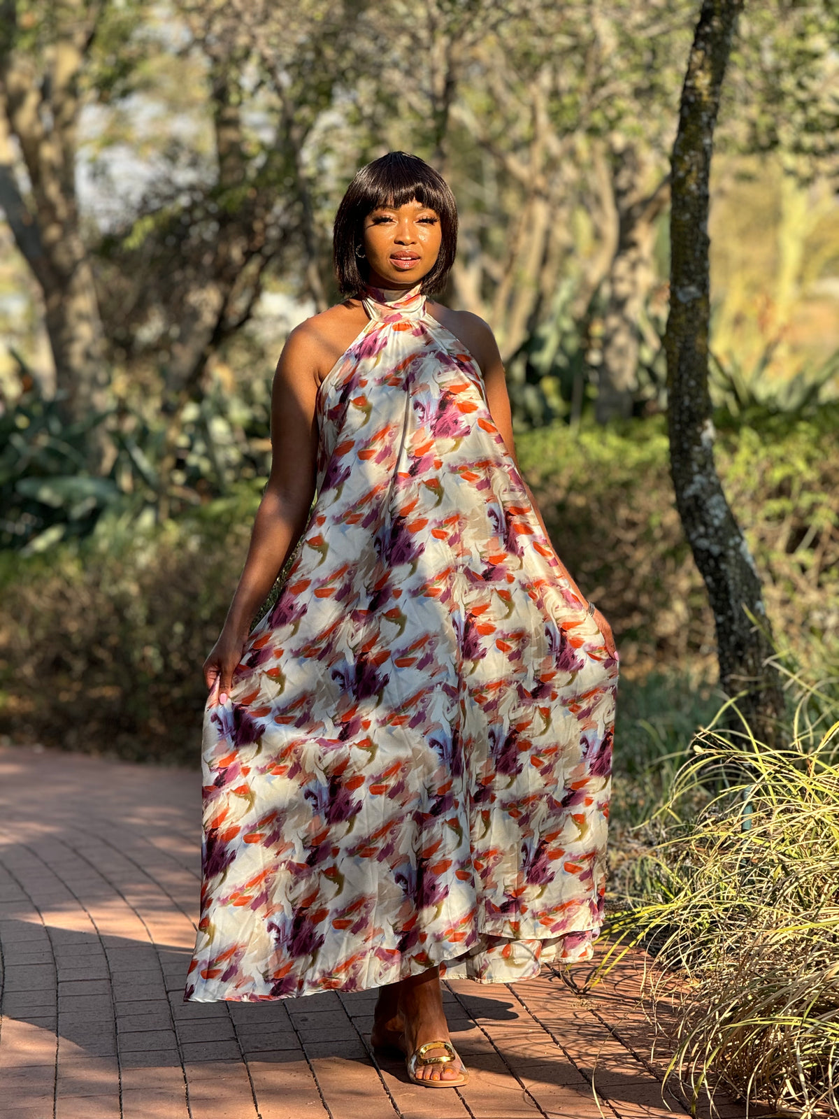 Halter Neck Maxi Dress