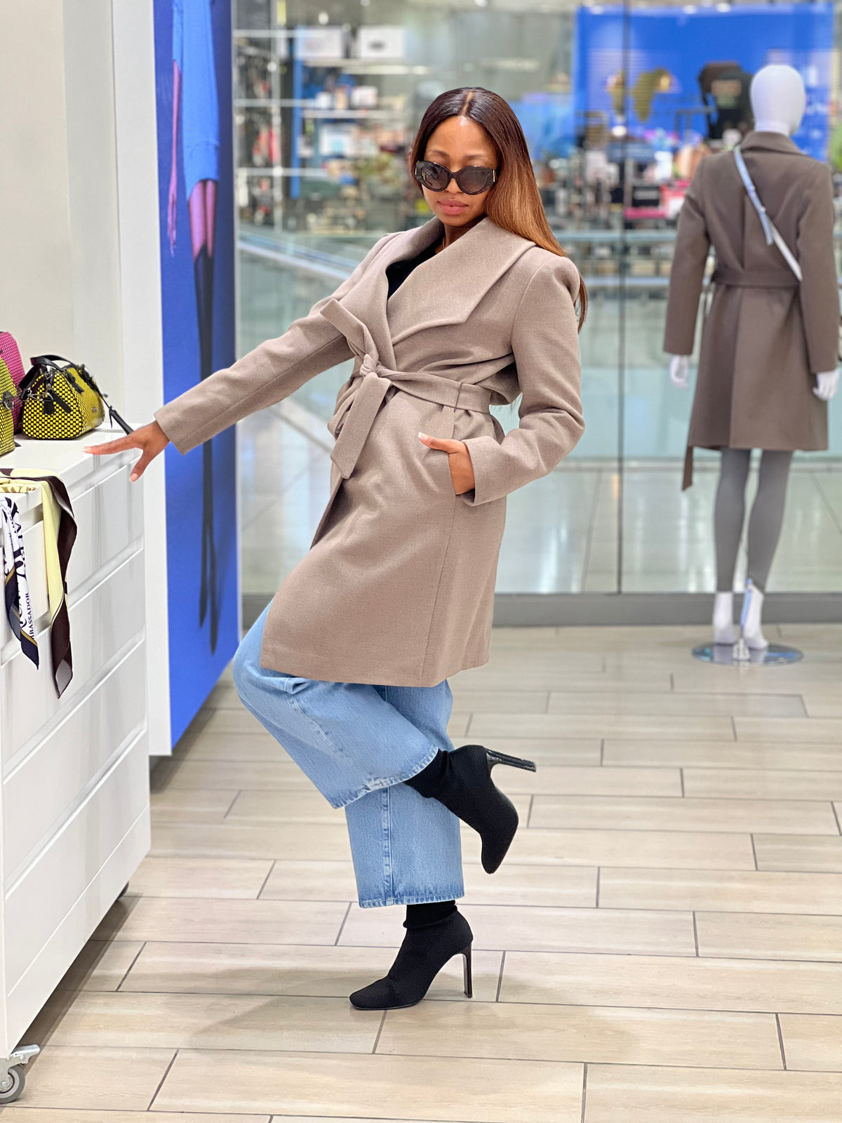 Cashmere Knee Length Coat