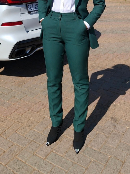 Emerald Green Suit Pants