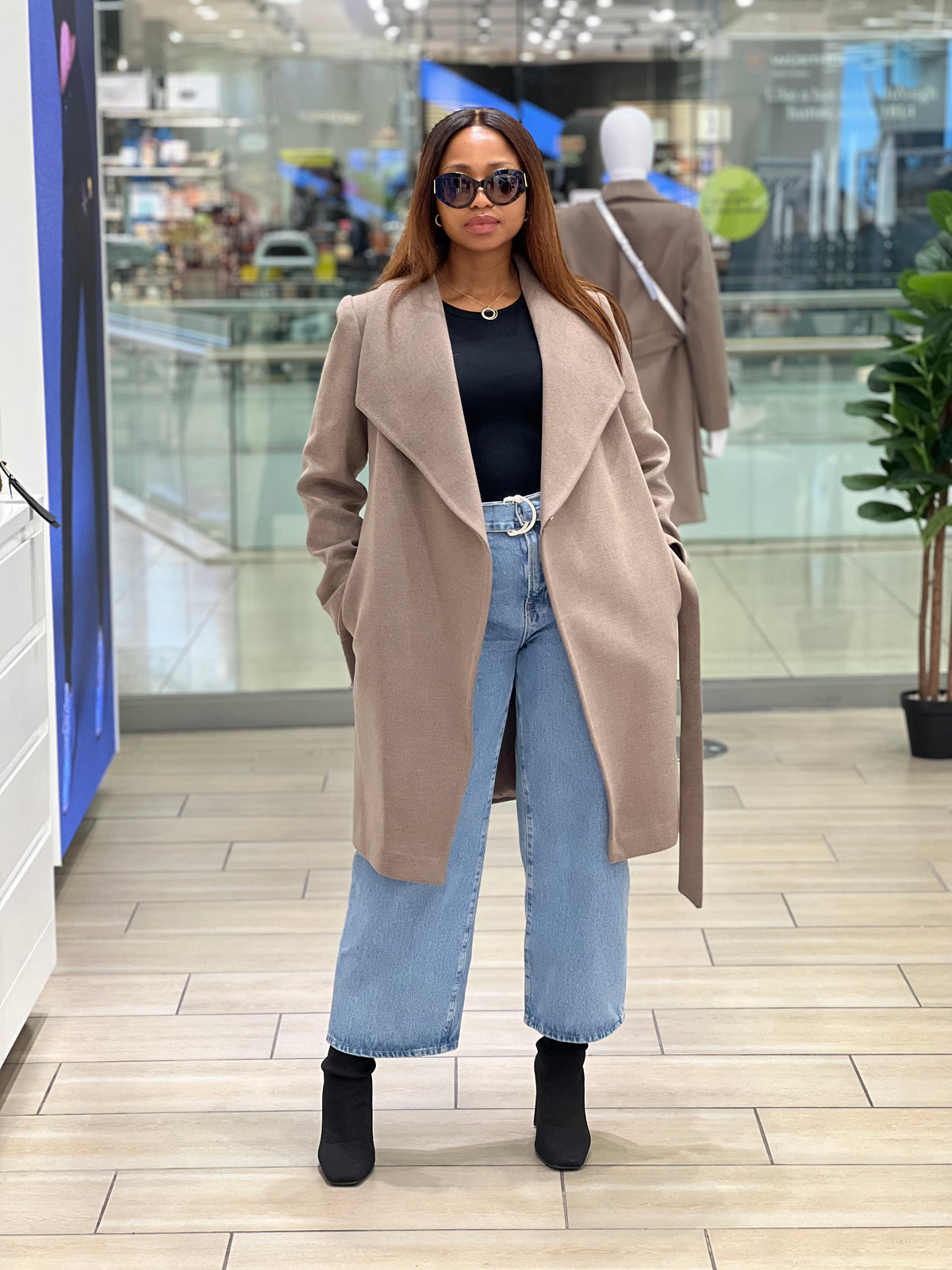 Cashmere Knee Length Coat