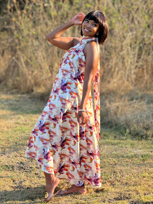 Halter Neck Maxi Dress