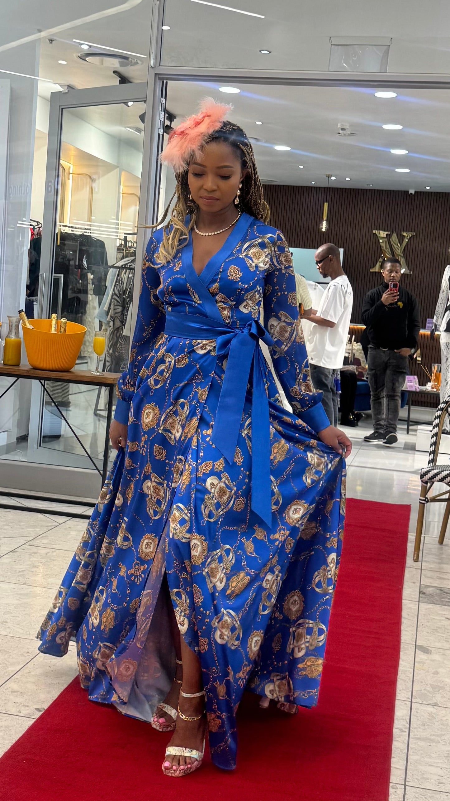 VELAZE M Maxi wrap dress