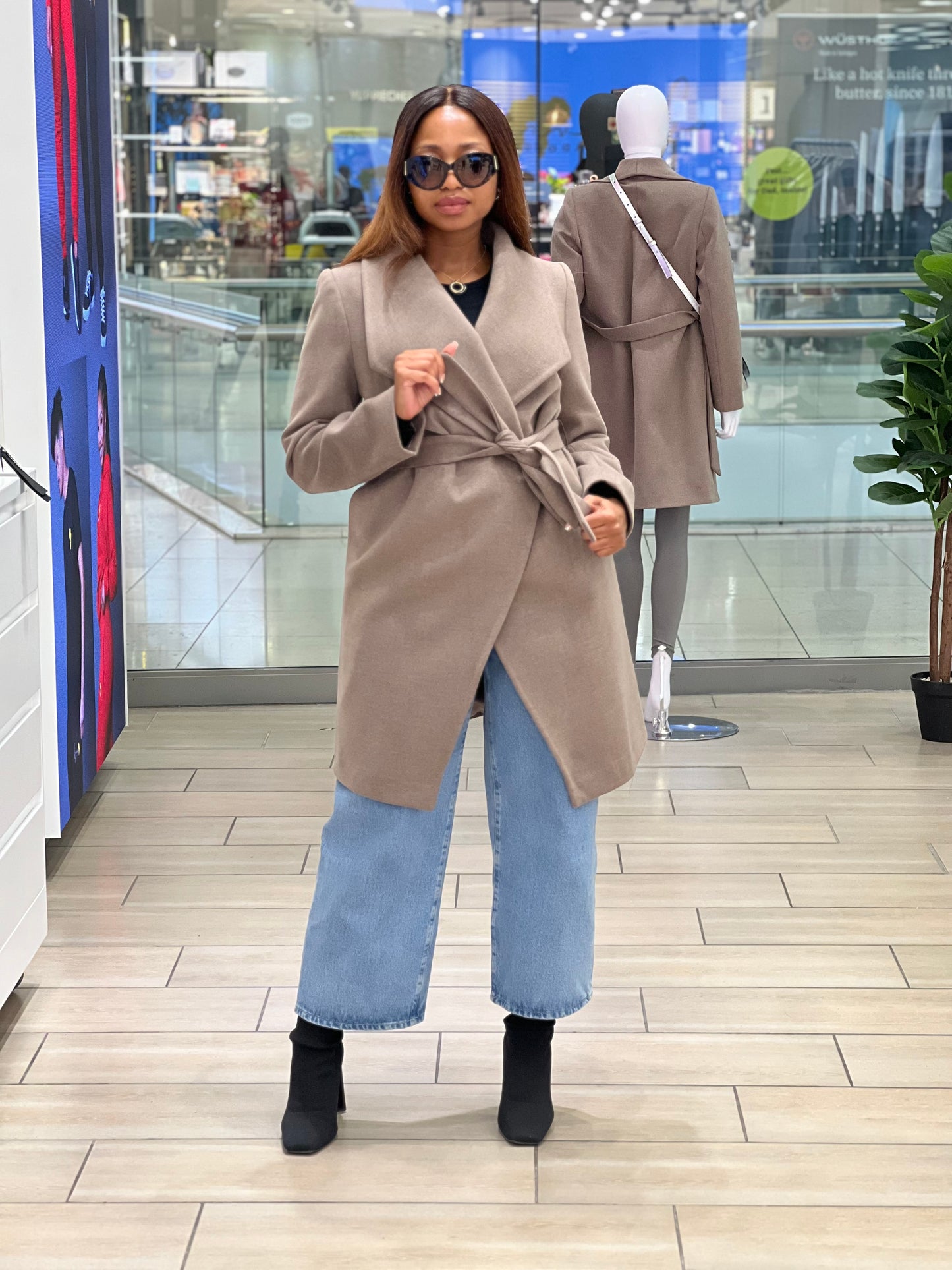 Cashmere Knee Length Coat