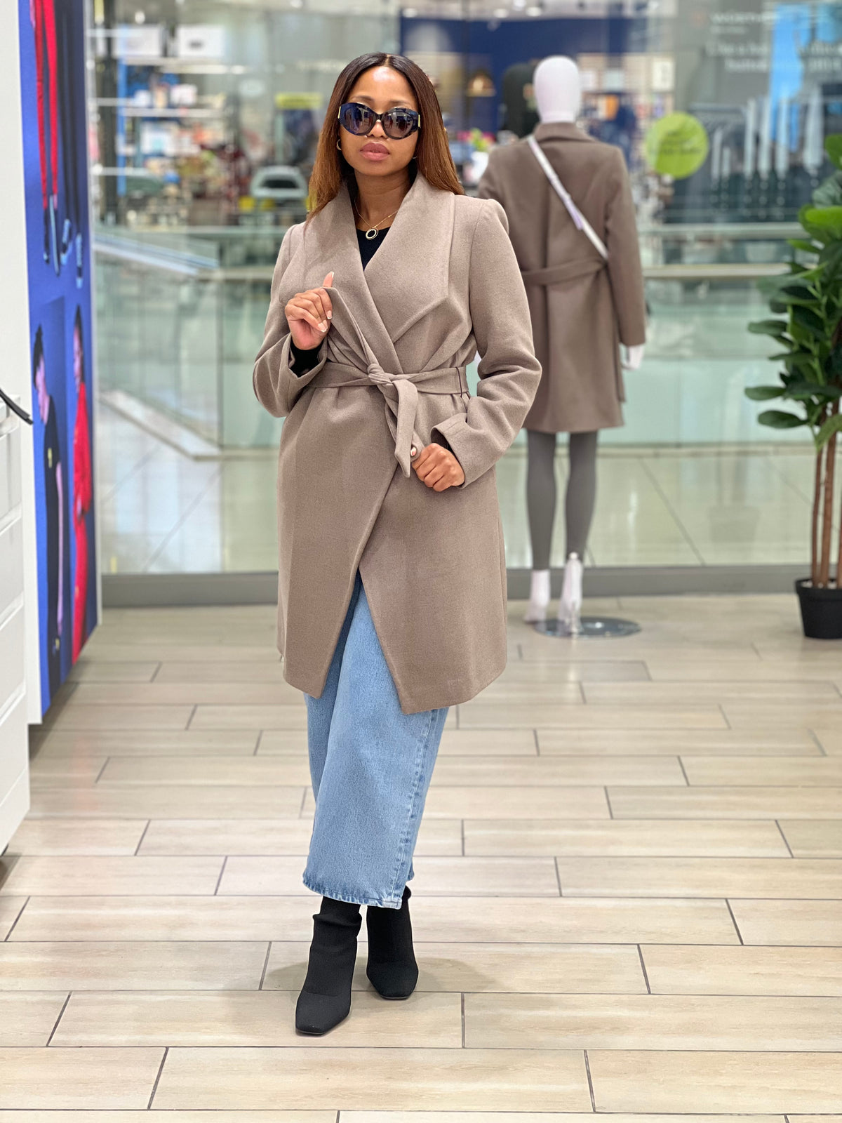 Cashmere Knee Length Coat