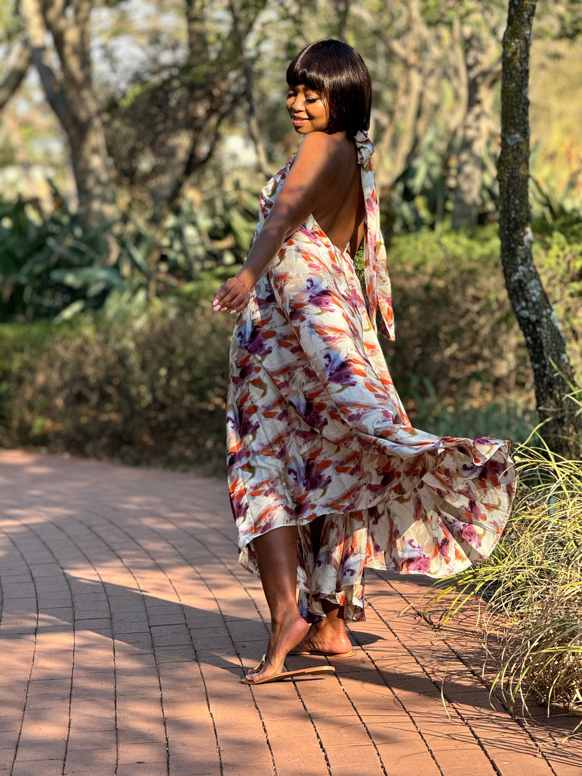 Halter Neck Maxi Dress