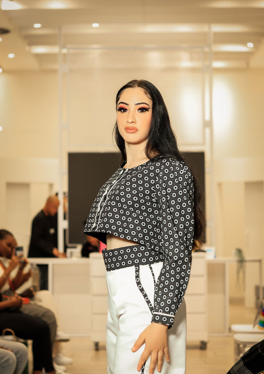 Shweshwe Cropped Shirt