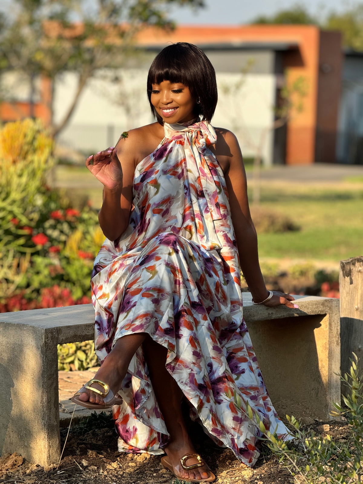 Halter Neck Maxi Dress