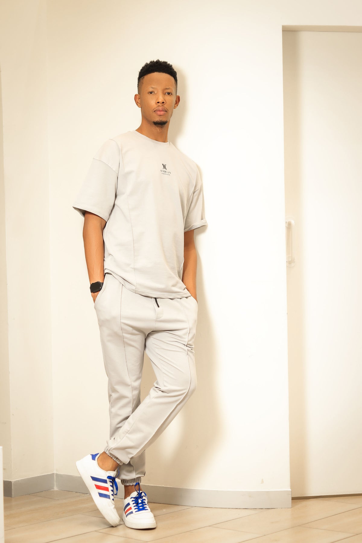 Stitched Jogger Pants